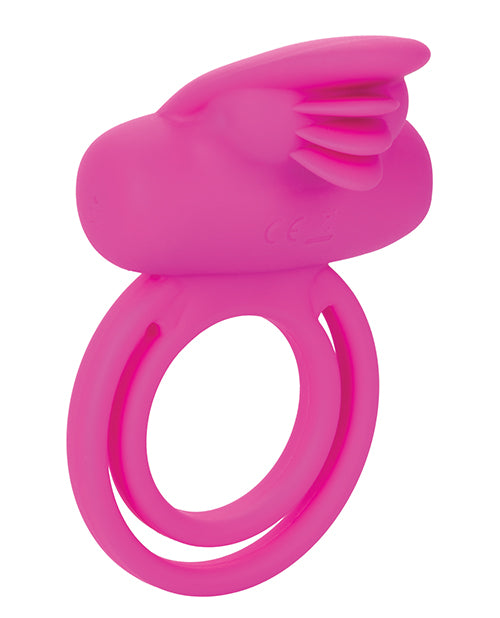 Silicone Rechargeable Dual Clit Flicker Enhancer - Pink - LUST Depot