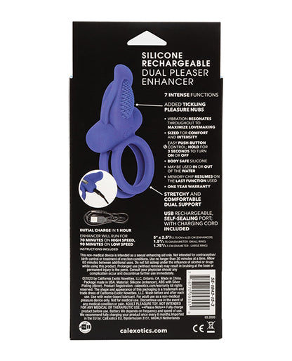 Couples Enhancers Silicone Rechargeable Dual Pleaser Enhancer - LUST Depot