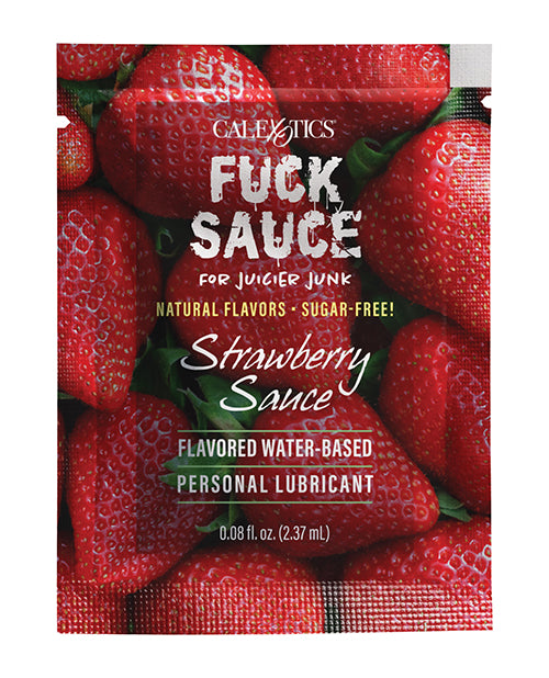 🎁 FREE | Fuck Sauce Flavored Water Based Personal Lubricant Sachet - .08 Oz Strawberry | Free With Any Order - LUST Depot