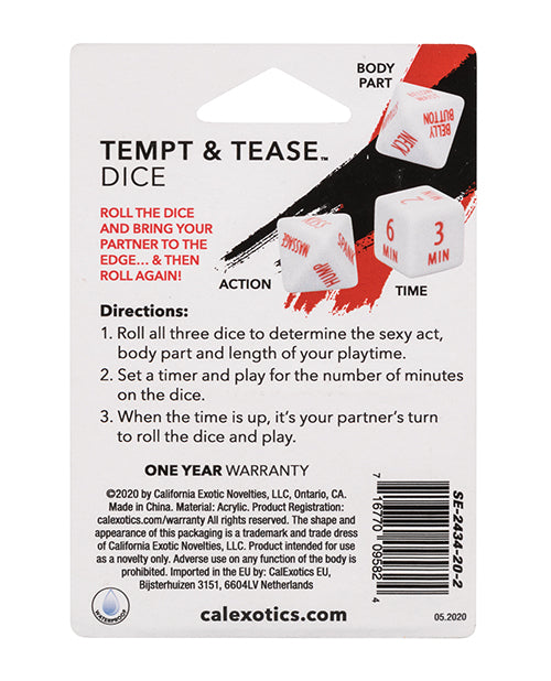 Tempt & Tease Dice - LUST Depot