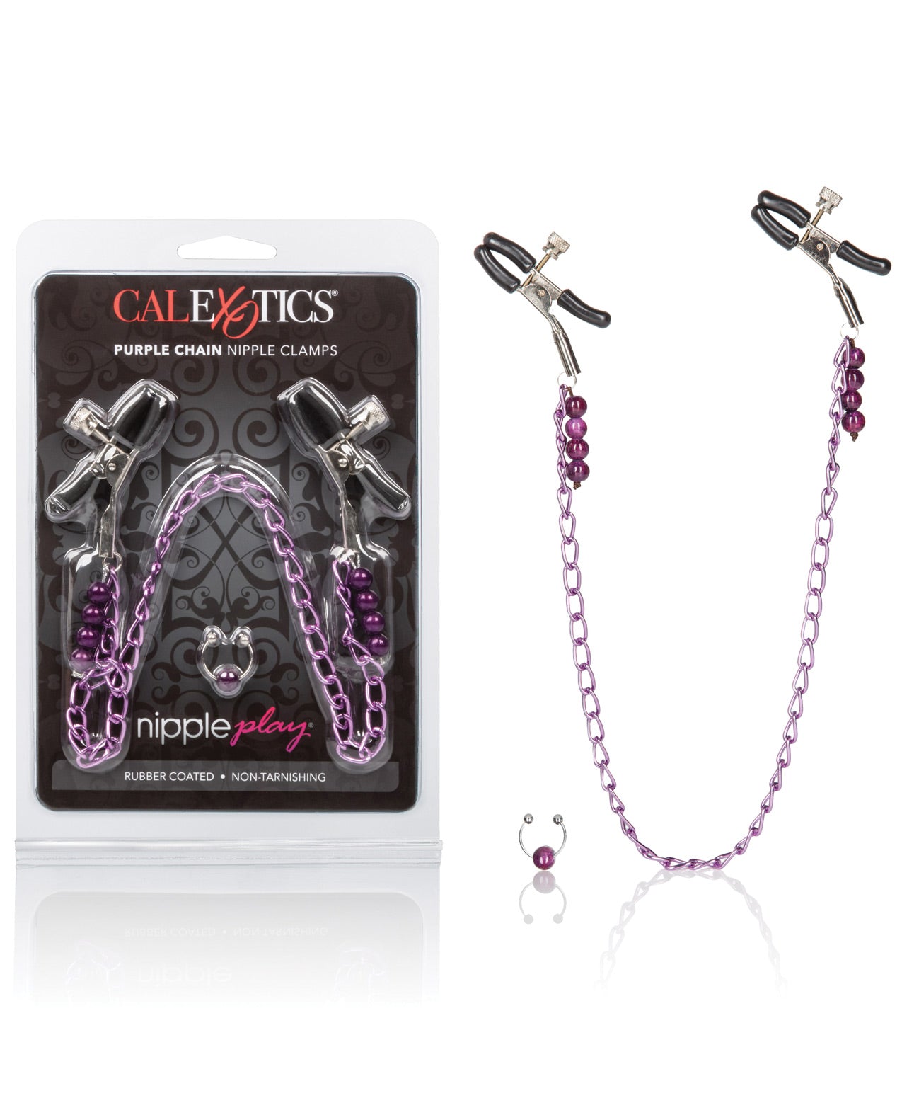 Nipple Play Purple Chain Nipple Clamps - LUST Depot