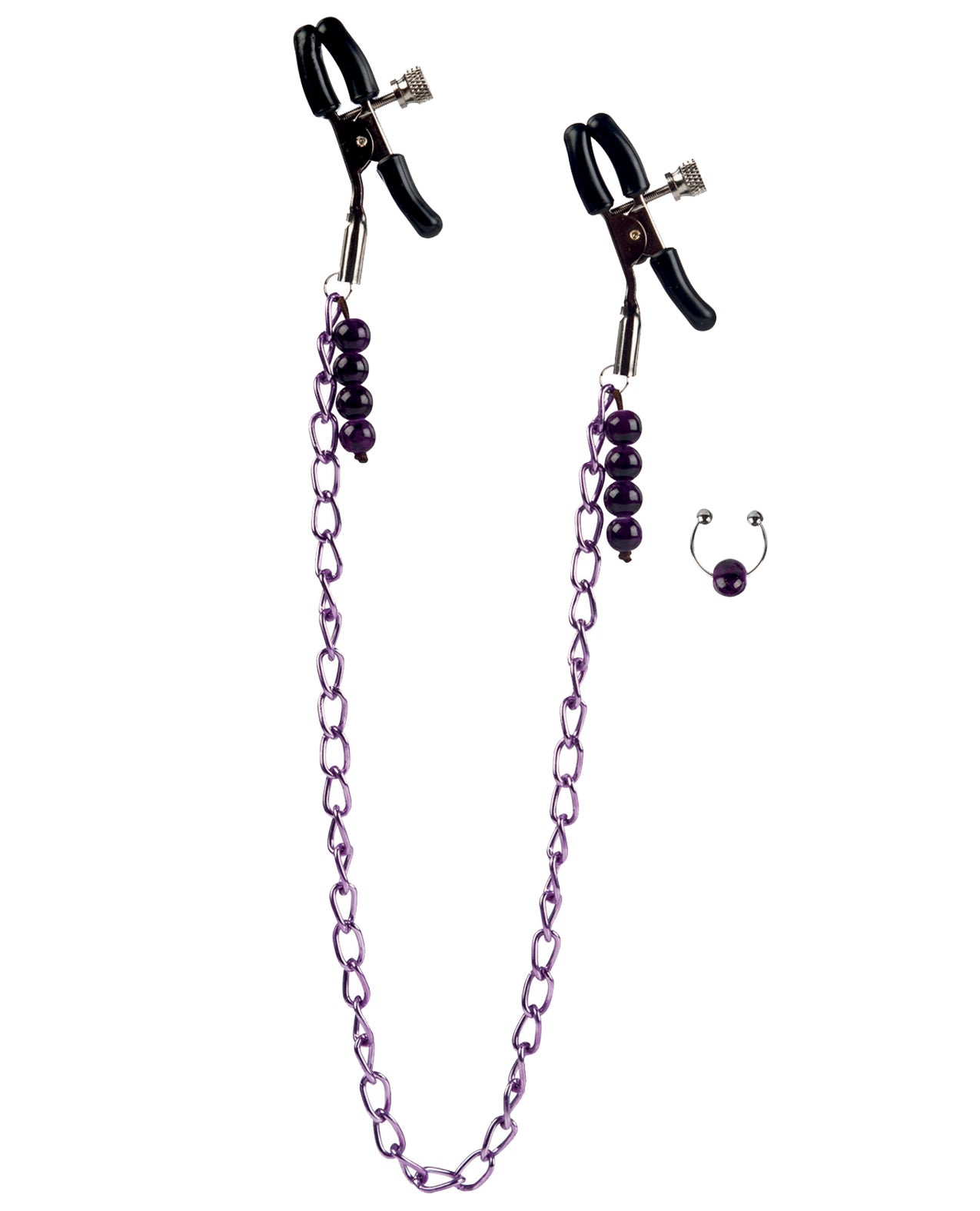 Nipple Play Purple Chain Nipple Clamps - LUST Depot