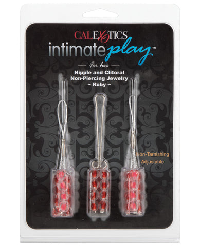 Intimate Play Nipple & Clitoral Body Jewelry - Ruby