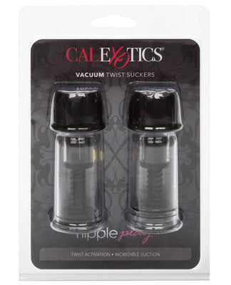 Nipple Play Vacuum Twist Suckers - Black