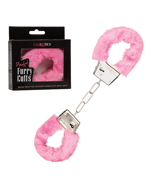 Playful Furry Cuffs - Pink - LUST Depot