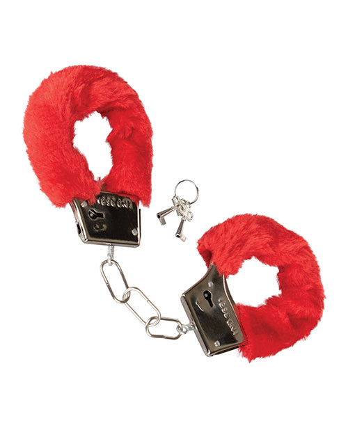 Playful Furry Cuffs - Red - LUST Depot