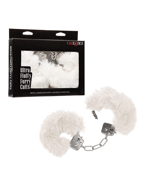 Ultra Fluffy Furry Cuffs - White - LUST Depot