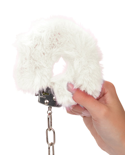 Ultra Fluffy Furry Cuffs - White - LUST Depot