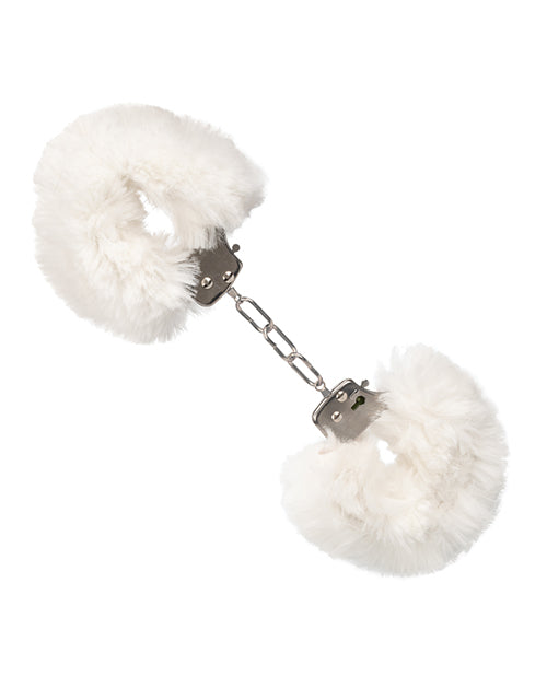 Ultra Fluffy Furry Cuffs - White - LUST Depot