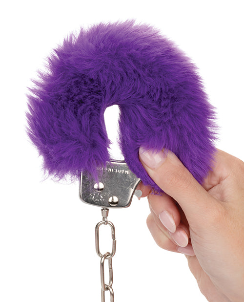 Ultra Fluffy Furry Cuffs - Purple - LUST Depot