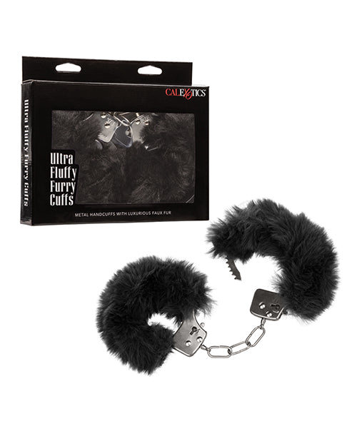 Ultra Fluffy Furry Cuffs - Black - LUST Depot