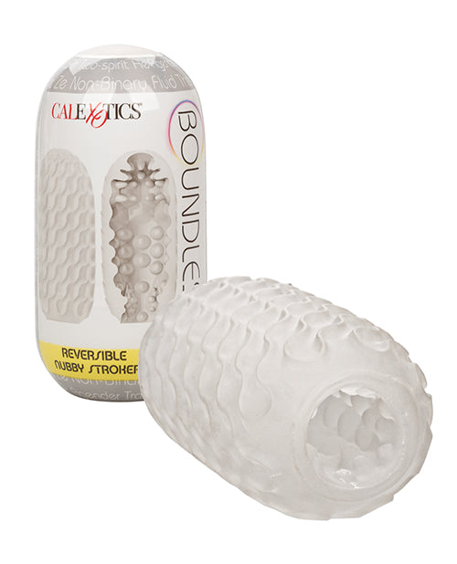 Boundless Reversible Nubby Stroker - White - LUST Depot