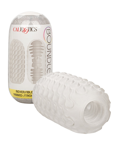 Boundless Reversible Ribbed Stroker - White - LUST Depot