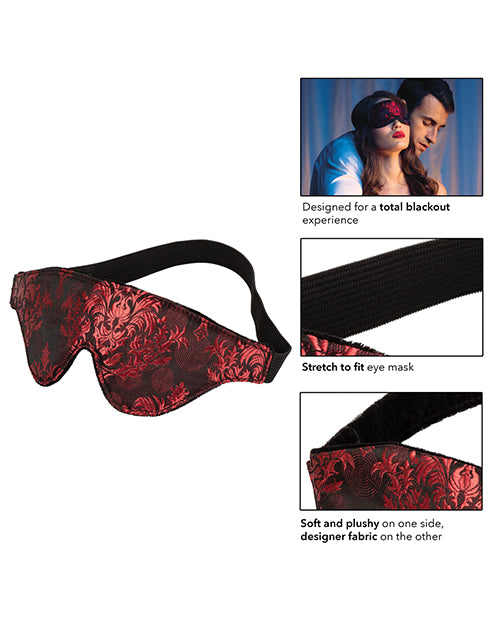 Scandal Black Out Eyemask -  Black-red - LUST Depot