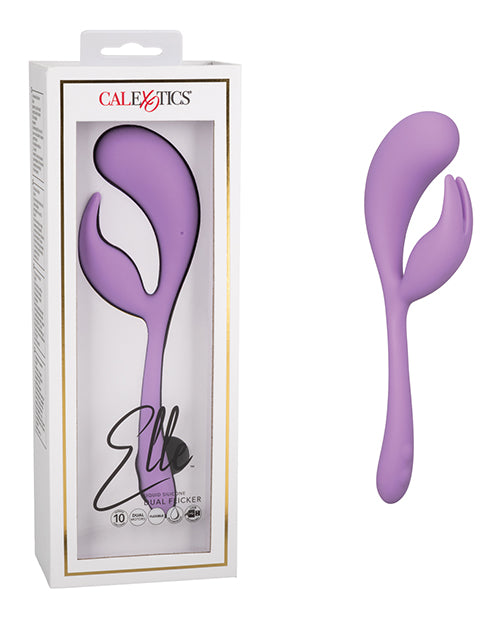 Elle Liquid Silicone Dual Flicker - Purple - LUST Depot