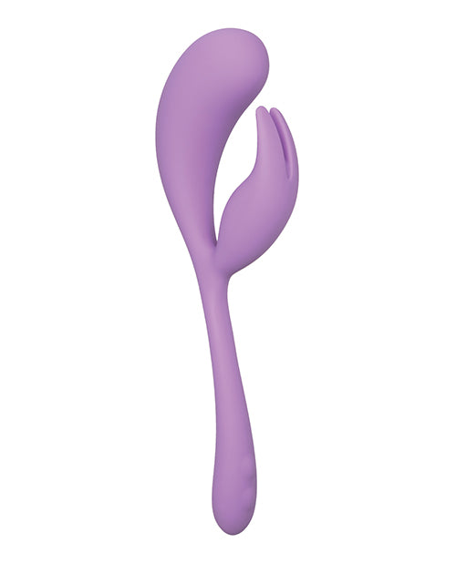 Elle Liquid Silicone Dual Flicker - Purple - LUST Depot