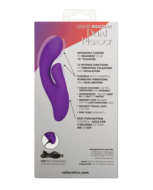 Stella Liquid Silicone Dual Pleaser - Purple - LUST Depot