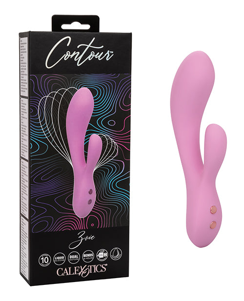 Contour Zoie Flexible Dual Massager - Pink - LUST Depot