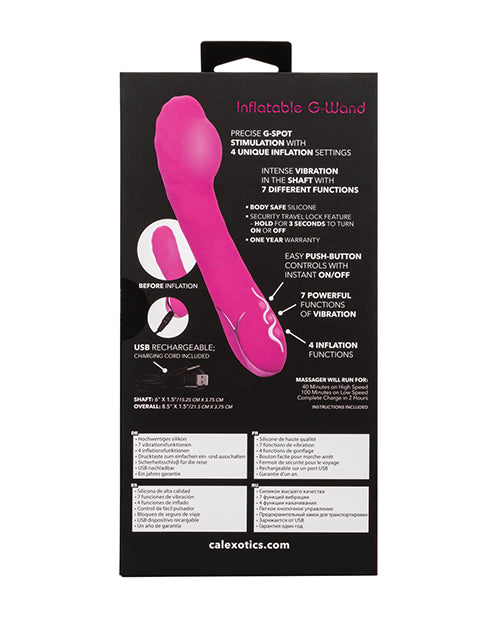 Insatiable G Inflatable G Wand - Pink - LUST Depot