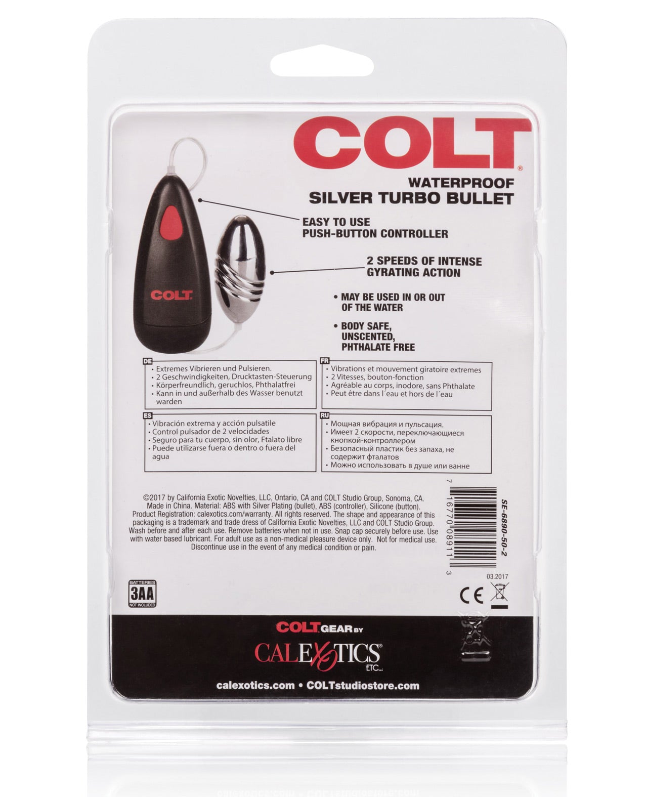 Colt Turbo Bullet Waterproof - Silver - LUST Depot