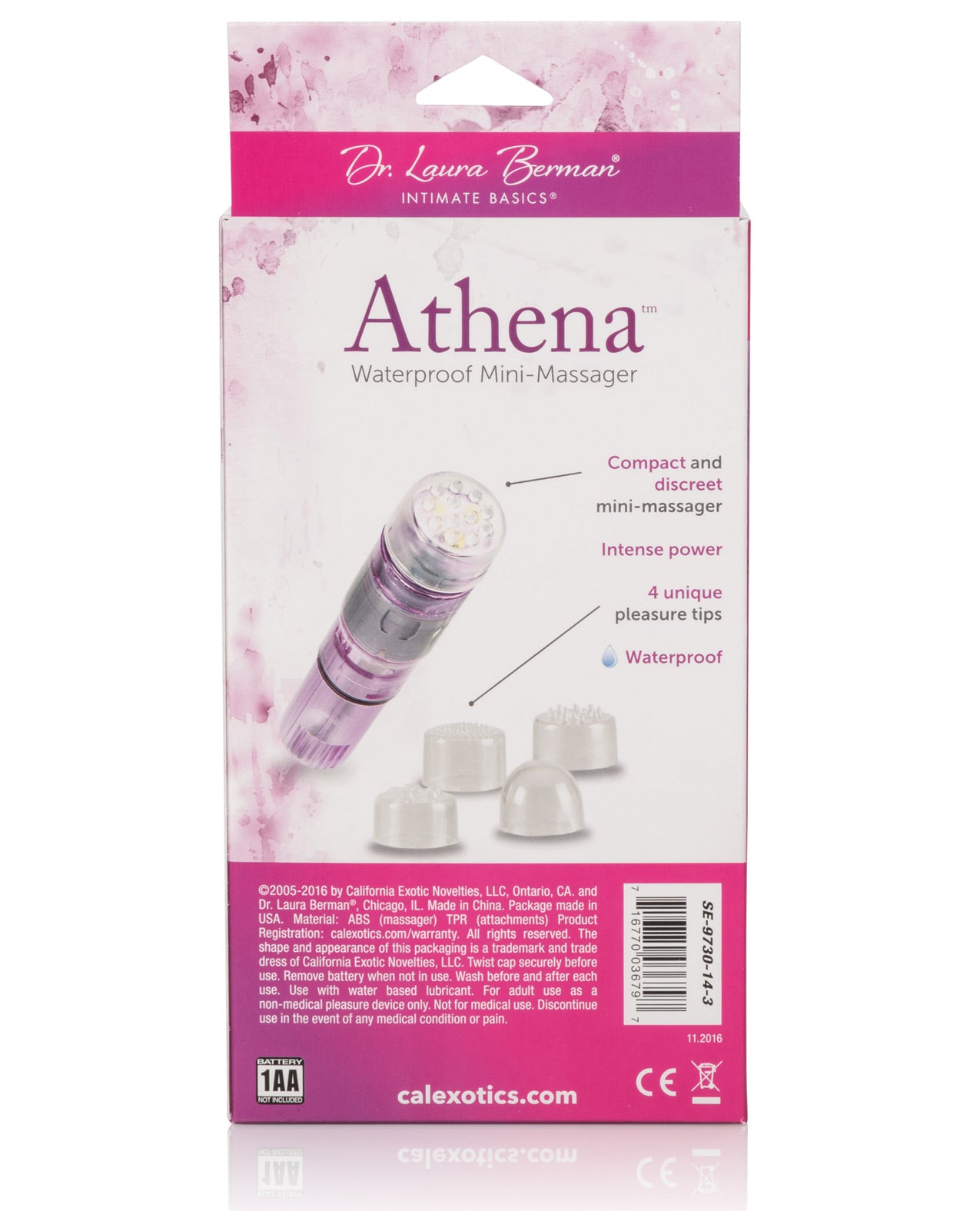 Dr. Laura Berman Intimate Basics Athena Mini Massager Waterproof (boxed) - LUST Depot