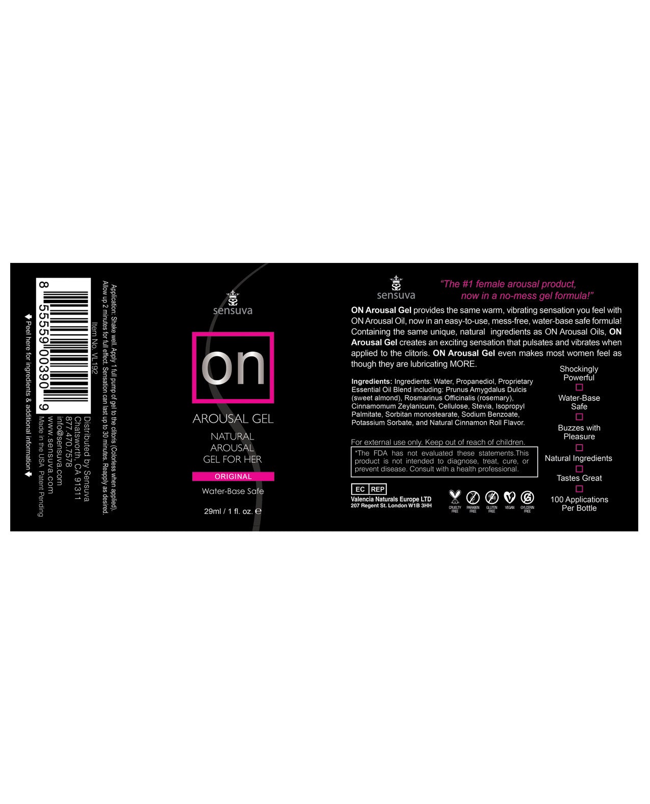 On For Her Arousal Gel Original - 1 Oz - LUST Depot