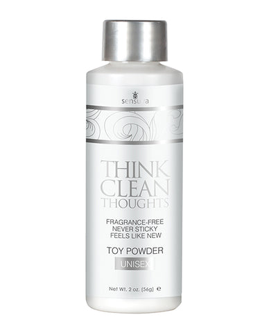 Sensuva Think Clean Thoughts Toy Powder - 2 Oz Bottle