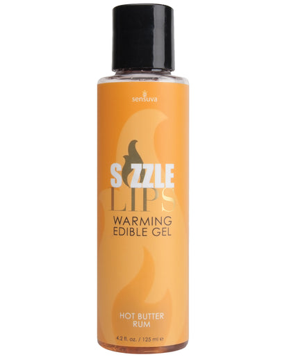 Sizzle Lips Warming Gel - 4.2 Oz Bottle Butter Rum - LUST Depot