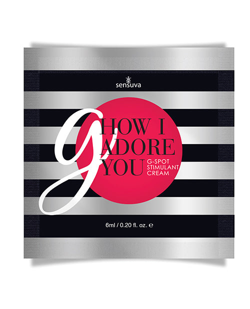 G How I Adore You G-spot Enhancement Cream - 6 Ml Single Use Pillow Packet - LUST Depot