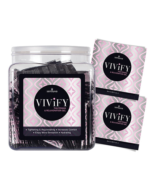 Vivify Tightening & Rejuvenation Gel - Tub Of 100 Single Use Packet - LUST Depot