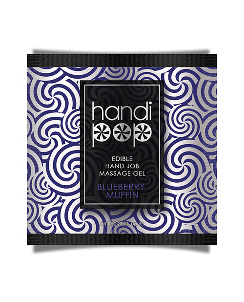 Handipop Hand Job Massage Gel Single Use Packet - 6 Ml Blueberry Muffin - LUST Depot