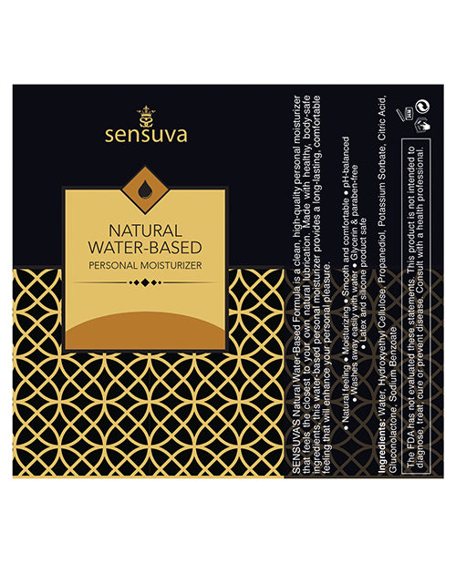 Sensuva Natural Water Based Personal Moisturizer - 1.93 Oz Salted Caramel - LUST Depot