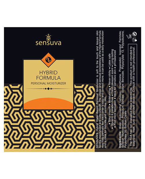 Sensuva Hybrid Personal Moisturizer - 1.93 Oz Orange Creamsicle - LUST Depot