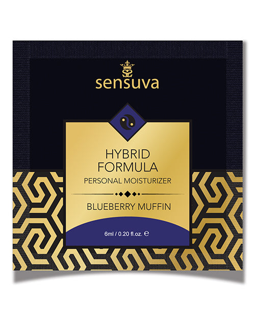 Sensuva Hybrid Personal Moisturizer Single Use Packet - 6 Ml Blueberry Muffin - LUST Depot