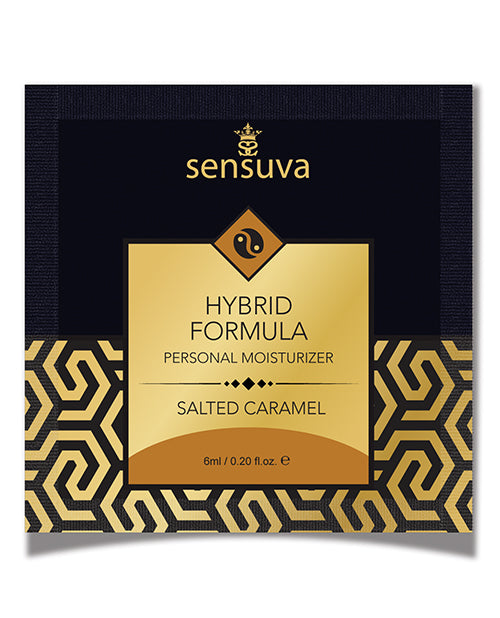 Sensuva Hybrid Personal Moisturizer Single Use Packet - 6 Ml Salted Caramel - LUST Depot