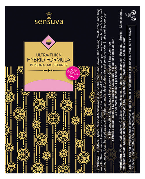 Sensuva Ultra Thick Hybrid Personal Moisturizer - 3.38 Oz  Cotton Candy - LUST Depot