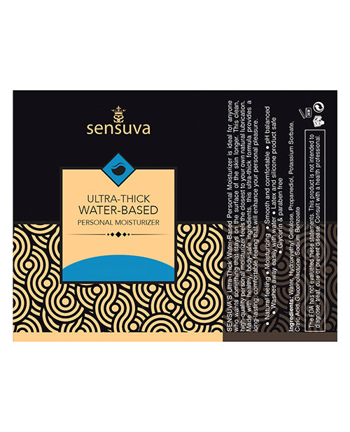 Sensuva Ultra Thick Water Based Personal Moisturizer - 1.93 Oz Unscented - LUST Depot