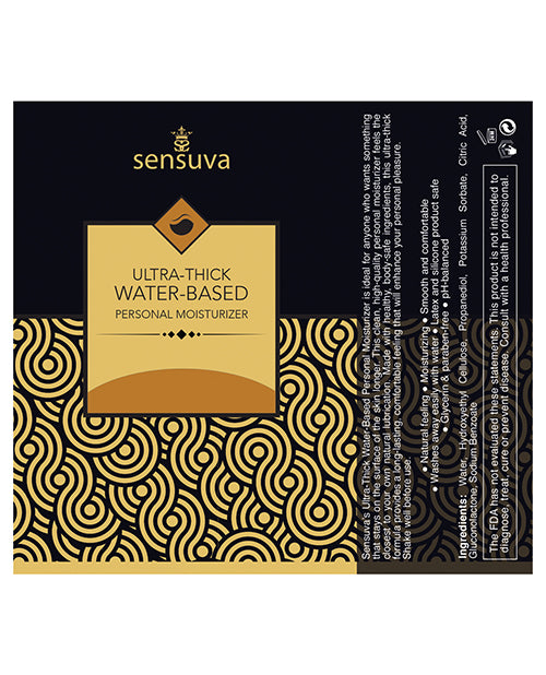 Sensuva Ultra Thick Water Based Personal Moisturizer - 1.93 Oz  Salted Caramel - LUST Depot