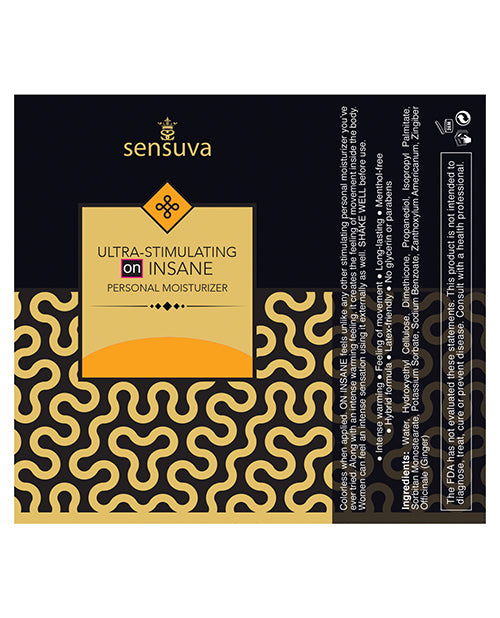 Sensuva Ultra Stimulating On Insane Personal Moisturizer - 1.93 Oz Butter Rum - LUST Depot