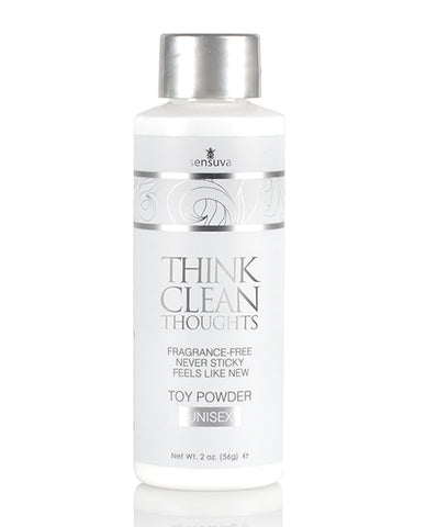 Sensuva Think Clean Thoughts Toy Powder - 2 Oz Bottle