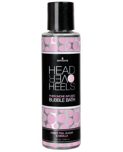 Sensuva Head Over Heels Bubble Bath - 8 Oz Vanilla-sugar-sweet Pea - LUST Depot