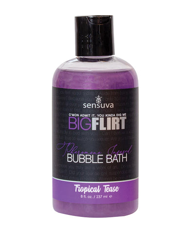 Sensuva Big Flirt Pheromone Bubble Bath - 8 Oz Tropical Tease