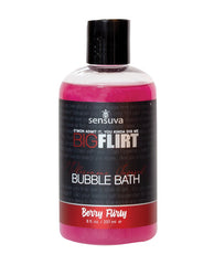 Sensuva Big Flirt Pheromone Bubble Bath - 8 Oz Berry Flirty