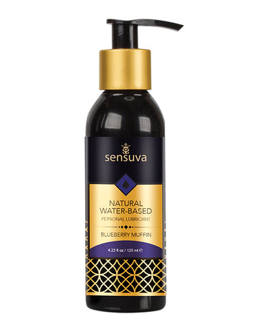 Sensuva Natural Water Based Personal Moisturizer - 4.23 Oz Blueberry Muffin