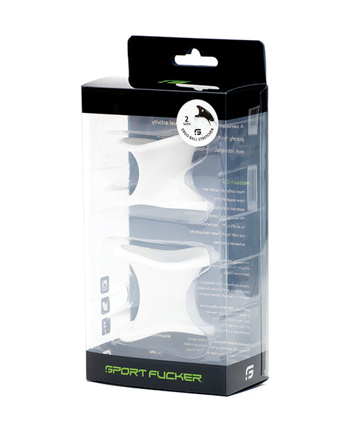 Sport Fucker Ergonomic Ball Stretcher Kit - White - LUST Depot