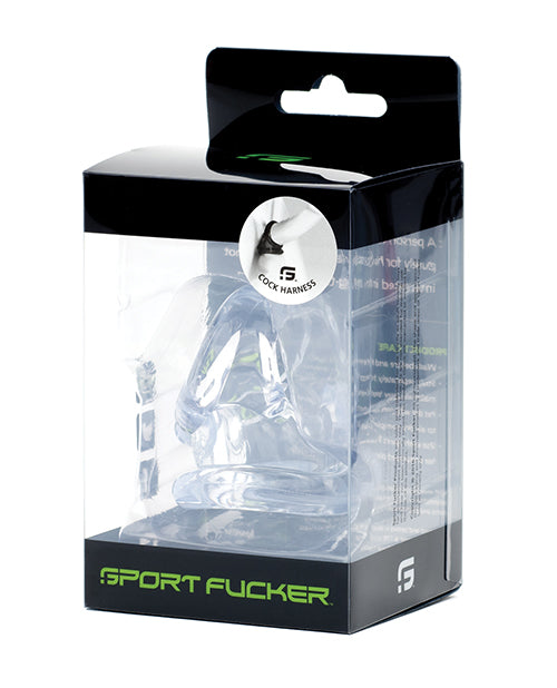 Sport Fucker Cock Harness - Clear - LUST Depot