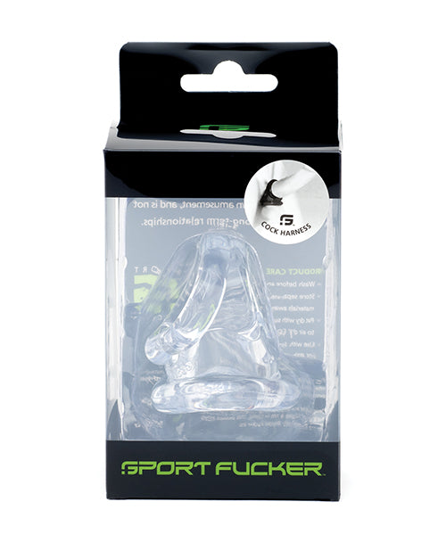 Sport Fucker Cock Harness - Clear - LUST Depot