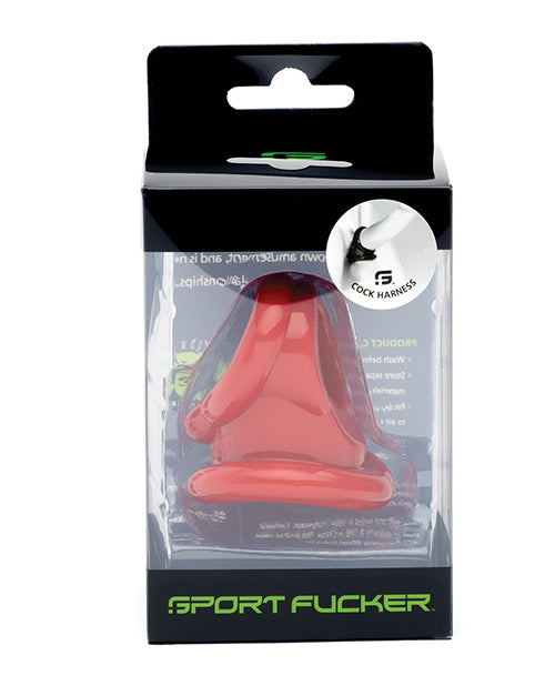 Sport Fucker Cock Harness - Red - LUST Depot