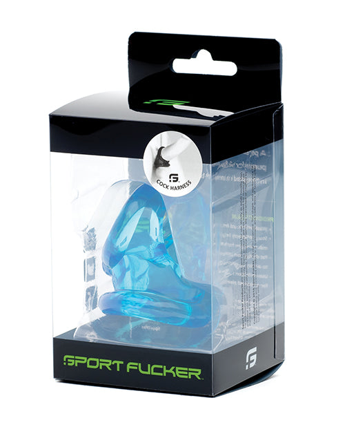 Sport Fucker Cock Harness - Ice Blue - LUST Depot