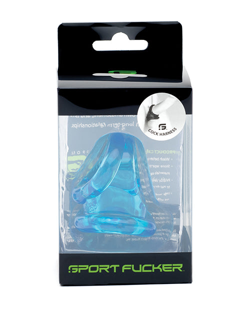 Sport Fucker Cock Harness - Ice Blue - LUST Depot